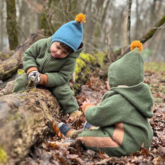 Overall dublat din lână fiartă, Lunna Mushroom